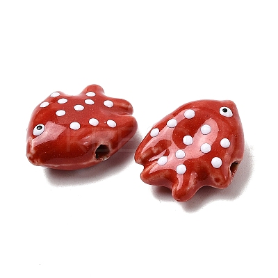 Handmade Porcelain Beads PORC-K010-06F-1