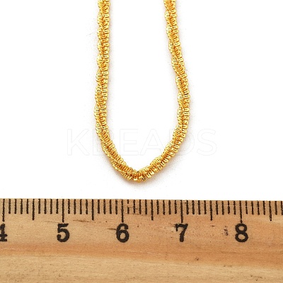 Brass Sterling Silver Chains Necklaces for Women NJEW-D302-25G-1