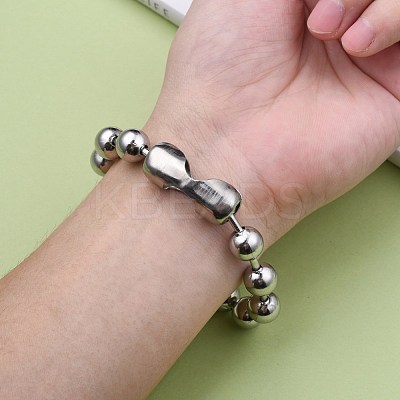 Tarnish Resistant 304 Stainless Steel Ball Chain Bracelets X-BJEW-G618-03P-1