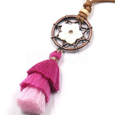 Alloy Pendant Necklaces NJEW-F270-02-1