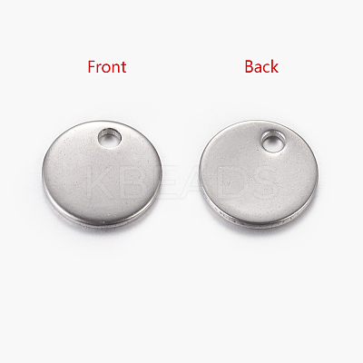 Tarnish Resistant 304 Stainless Steel Stamping Blank Tag Pendants STAS-Q056-1