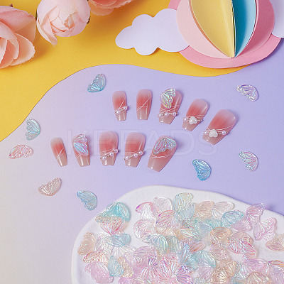 125Pcs 5 Colors Resin Cabochons MRMJ-TA0001-34-1