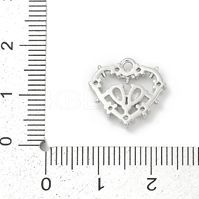 Brass Micro Pave Cubic Zirconia Pendants KK-Z094-01P-01-1