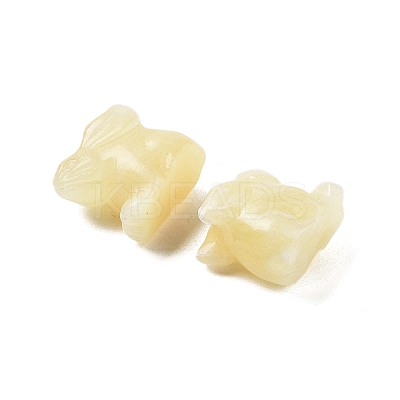 Natural Yellow Jade Carved Figurines DJEW-L023-E05-1