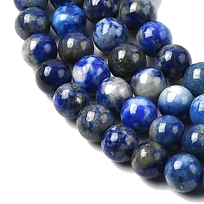 Natural Lapis Lazuli Beads Strands G-G344-A09-4mm-1