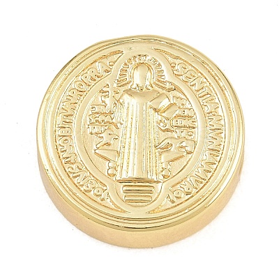 Religion Brass Beads KK-E802-23G-B-1
