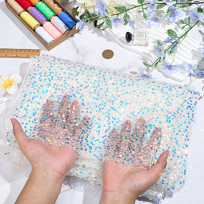 Polyester & PET Gauze Fabric DIY-WH20001-74E-1