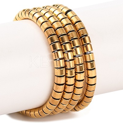 Electroplated Synthetic Non-magnetic Hematite Beads Strands G-H027-G01-03-1