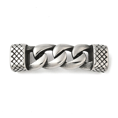 304 Stainless Steel Twisted Chain Connector Charms STAS-Z147-11AS-04-1