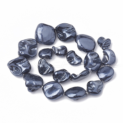 Shell Pearl Beads Strands X-BSHE-Q031-15A-1