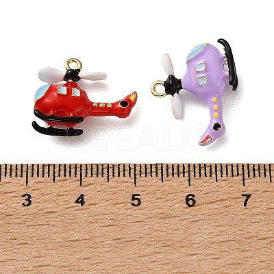 Alloy Enamel Pendants FIND-Z117-15G-1