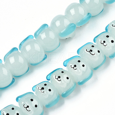 Handmade Lampwork Beads Strands LAMP-N021-42B-1