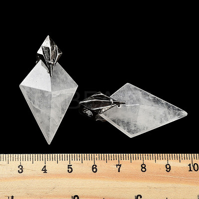 Natural Quartz Crystal Pendants G-K338-10AS-06-1
