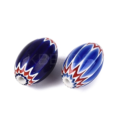 Handmade Millefiori Glass Barrel Beads LS-LA-N002-07A-1