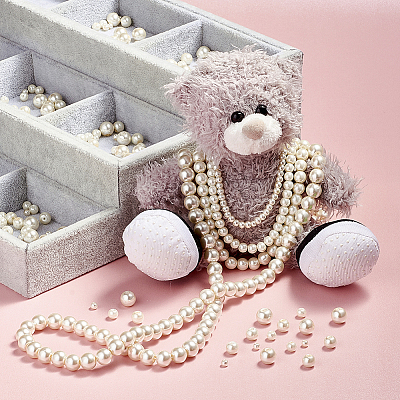 Glass Pearl Beads Strands Sets HY-TA0001-B-02-1