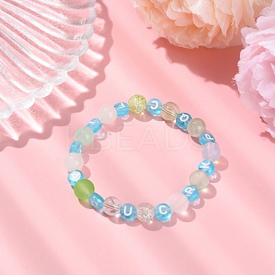 1750Pcs 7 Colors Transparent Acrylic Beads TACR-YW0002-47-1
