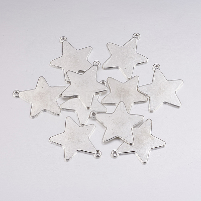 Tibetan Style Alloy Stamping Blank Tag Pendants LS-X-EA085Y-NF-1