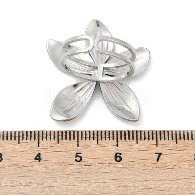 304 Stainless Steel Cuff Rings RJEW-D306-17P-1