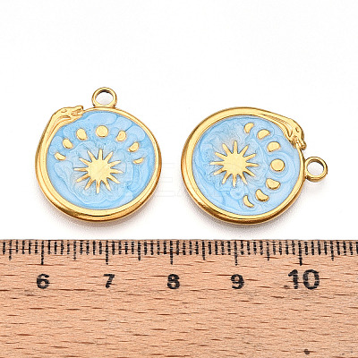 304 Stainless Steel Pendants Ion Plating(IP) STAS-N108-23A-G-1