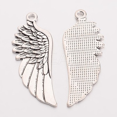 Tibetan Style Alloy Wing Large Pendants LS-EAAA036Y-NF-1