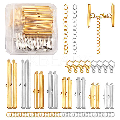 Iron Slide On End Clasp Tubes FIND-PJ0001-01-1