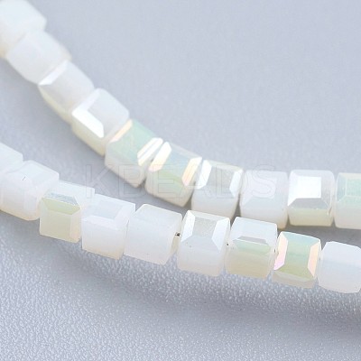 Electroplate Glass Beads Strands EGLA-F121-HR-B01-1