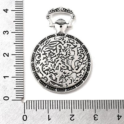 Tibetan Style Alloy Pendant Cabochon Settings TIBEP-N003-74AS-1