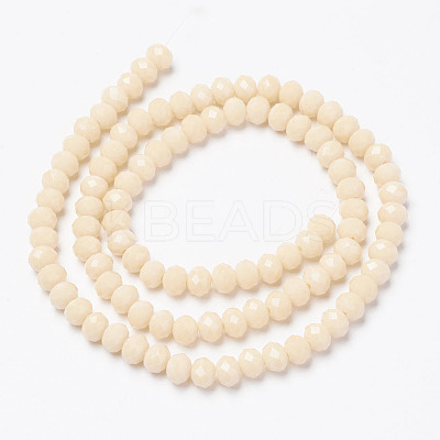 Opaque Solid Color Glass Beads Strands X-EGLA-A034-P10mm-D05-1