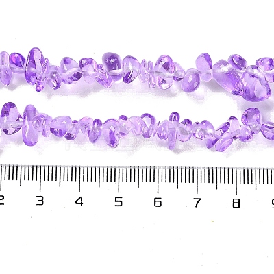 Spray Painted Transparent Glass Beads Strands GLAA-P060-01A-12-1