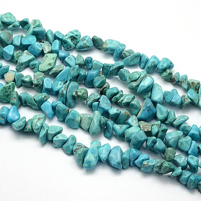 Synthetic Turquoise Beads Strands G-O049-B-43-1