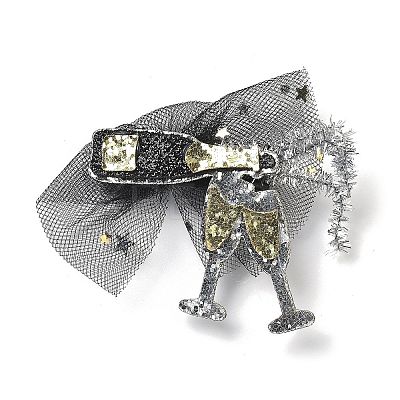 New Year's party Iron Hair Clip OHAR-R102-01K-1