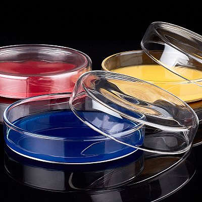 Flat Round Glass Biochemical Petri Dish GLAA-OC0001-17-1