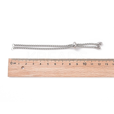 Tarnish Resistant Adjustable 304 Stainless Steel Slider Bracelets Making LS-STAS-T050-030P-1