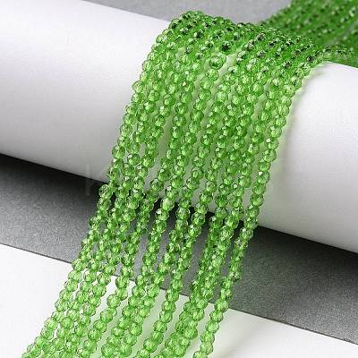 Transparent Glass Beads Strands GLAA-H021-03-18-1