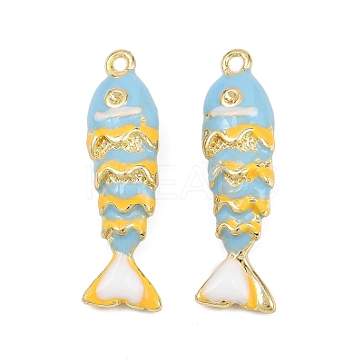 Alloy Enamel Pendant Rhinestone Settings ENAM-H002-01G-03-1