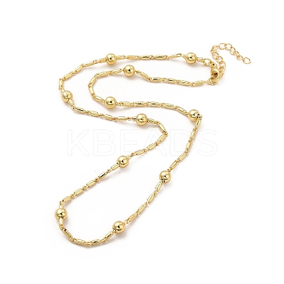 Rack Plating Brass Satellite Chain Necklace for Women NJEW-F304-03G-1