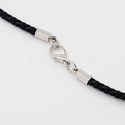 Braided Leather Cords NCOR-D002-533mm-17-1