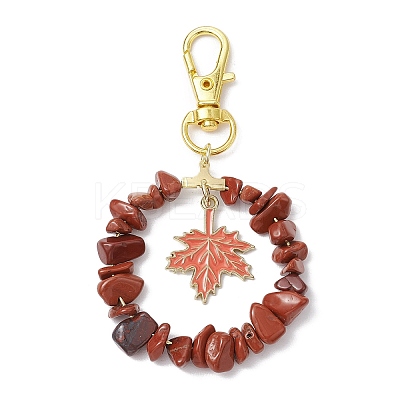 Natural Red Jasper Chip Pendant Decoration KEYC-JKC00976-01-1