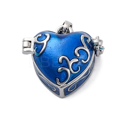 Brass Enamel Locket Pendants KK-F894-15P-1