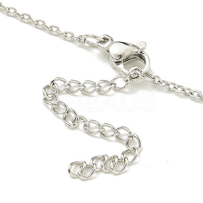 304 Stainless Steel Cable Chain Necklaces NJEW-H040-17P-1