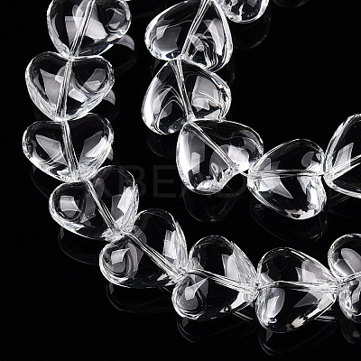 Transparency Glass Beads Strands GLAA-T023-13B-1