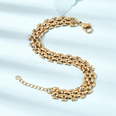 9.5MM 304 Stainless Steel Panther Chains Bracelets for Man and Women SA-CBAB767-14G-1