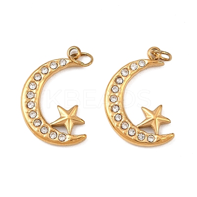 304 Stainless Steel Pendants STAS-H244-03G-1