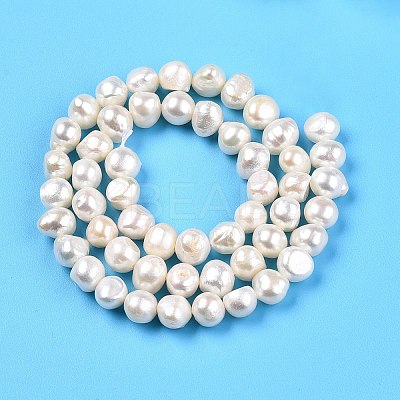 Natural Cultured Freshwater Pearl Beads Strands PEAR-N014-06C-1