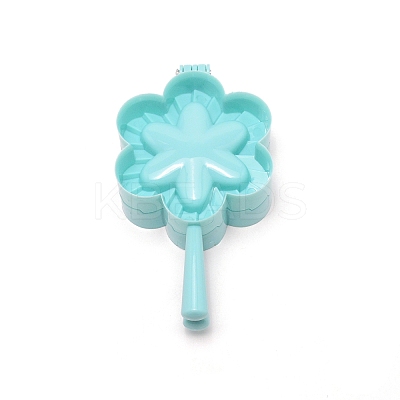 Flower Shaped Plastic Dumplings Making Molds DIY-WH0268-01C-1