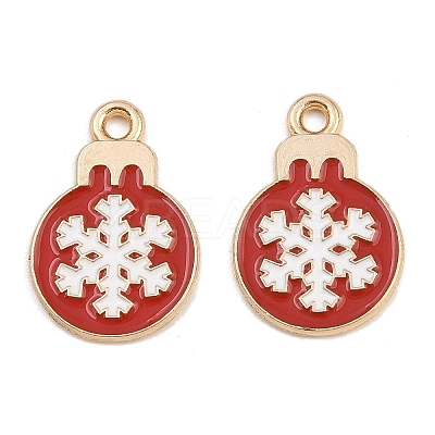 Christmas Theme Alloy Enamel Pendants FIND-I065-02J-KCG01-1