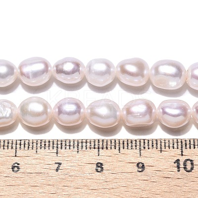 Natural Cultured Freshwater Pearl Beads Strands PEAR-N014-07L-01-1