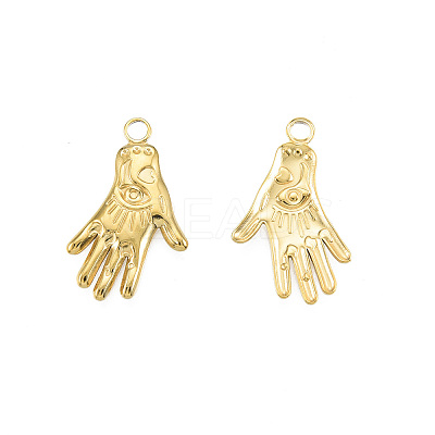 Ion Plating(IP) 201 Stainless Steel Pendants STAS-N098-236LG-1