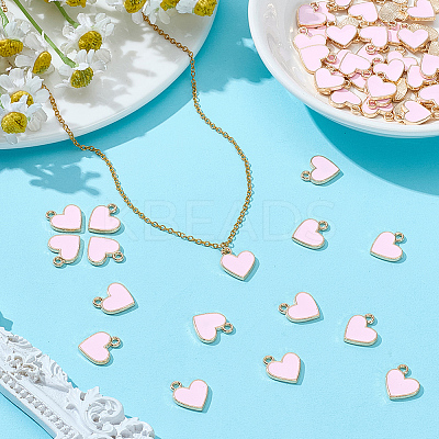 60Pcs Alloy Enamel Charms ENAM-ME0001-17-1