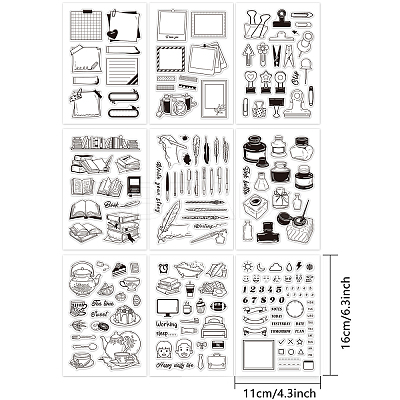 Acrylic Stamps DIY-GL0001-27-1